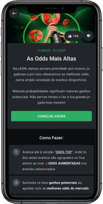 Odds Melhoradas Leon bet