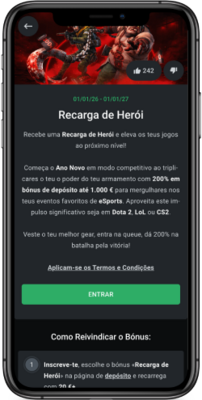 Recarga dos Heróis Leon bet