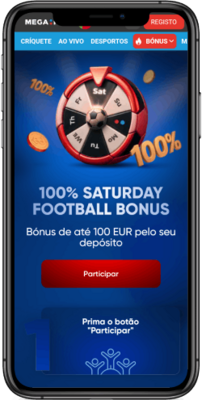 Bónus de futebol ao sábado de 100%