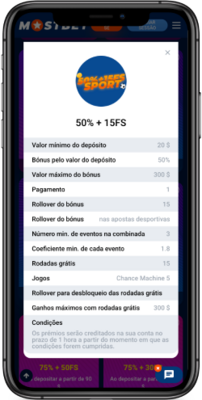 Bónus alternativo de 2.º depósito Mostbet
