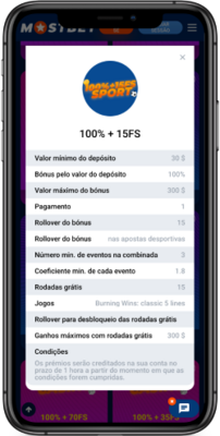 Bónus de 3.º depósito Mostbet