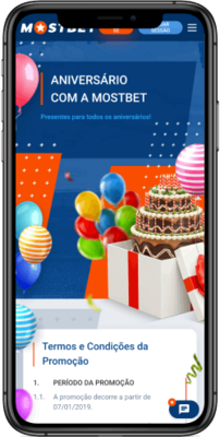 Bónus de aniversário Mostbet