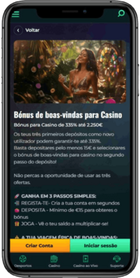 Captura de tela da página promocional do cassino Spinbetter em um dispositivo móvel