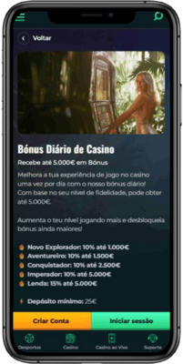 Captura de tela da página promocional do cassino Spinbetter em um dispositivo móvel