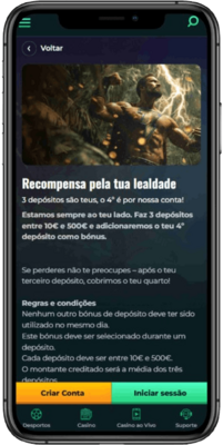 Captura de tela da página promocional do cassino Spinbetter em um dispositivo móvel