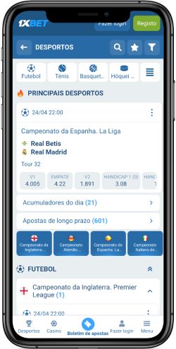 1xBet oferta desportiva