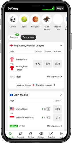 Betway oferta desportiva