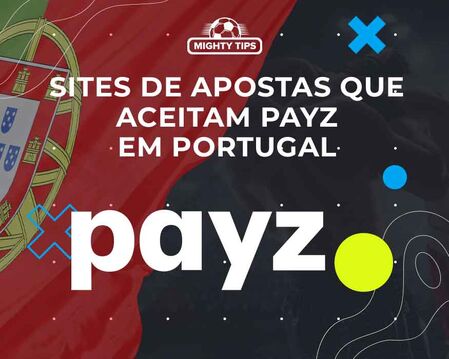 Imagem dos sites de apostas Payz com o logótipo Payz e a bandeira de Portugal