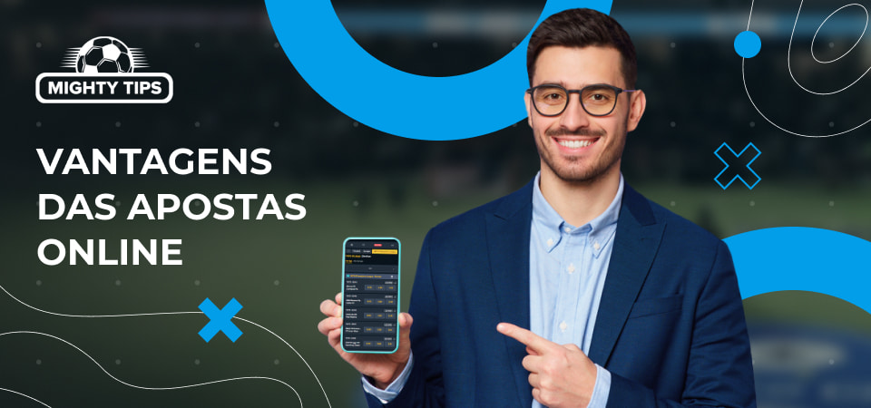 Imagem para vantagens das apostas online