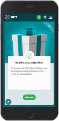 Página do Bónus de Aniversário 22bet