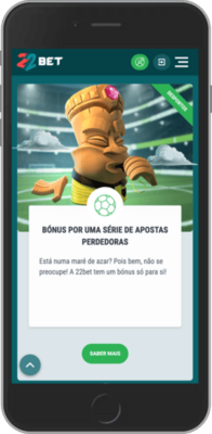 Captura de ecrã móvel do Bónus da Série de Apostas Perdidas (Apostas Desportivas) da 22bet
