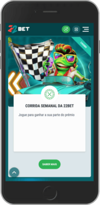 Página da Corrida Semanal 22bet