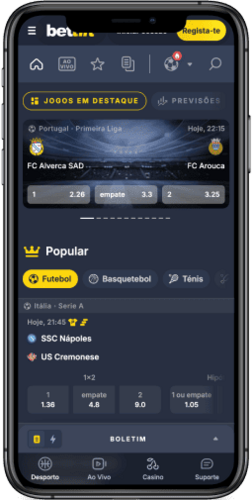 Captura de tela da página principal do site Bettilt