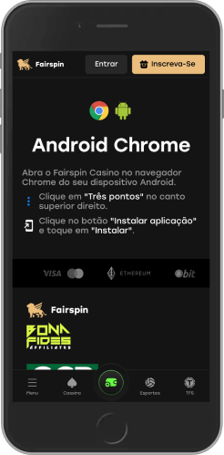 Captura de tela do Fairspin Android