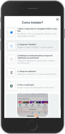 Captura de tela móvel da página do aplicativo IviBet
