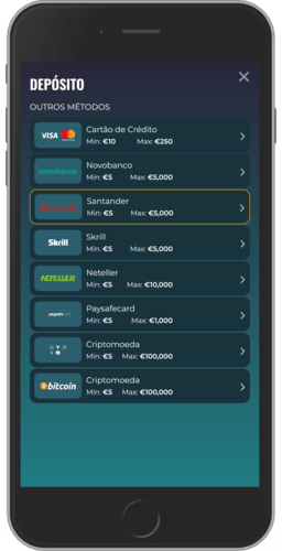 Imagem da página de depósito da Rokubet