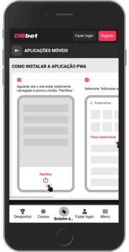 Imagem da instalação do DBbet no iOS