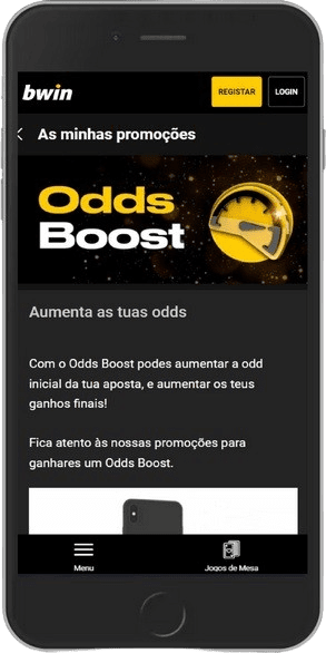 Captura de tela da página de bônus – Odds Boost