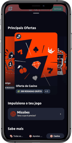 Captura de ecrã do bónus da casa de apostas Betano