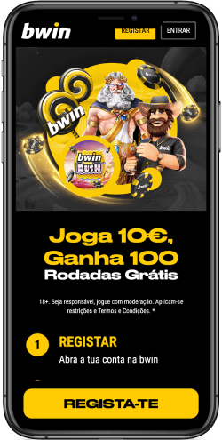 Captura de ecrã do bónus da casa de apostas bwin