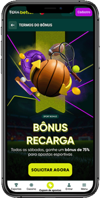 Captura de tela da página de bônus esportivos do Spinbetter em um dispositivo móvel 7