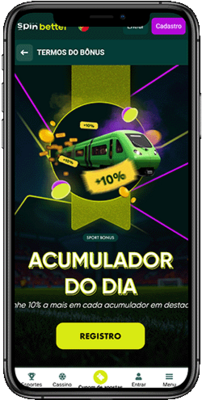 Captura de tela da página de bônus esportivos do Spinbetter em um dispositivo móvel 8