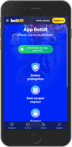 Imagem da página de download para iOS