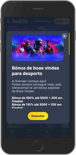 Ecrã bónus do pacote de boas-vindas da Bettilt