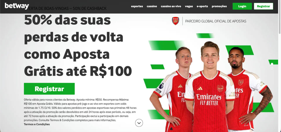 Página de bónus Betway