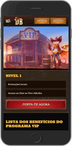 Ecrã de bónus do programa de fidelidade DazardBet