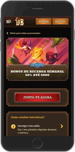 Ecrã de bónus semanal do DazardBet