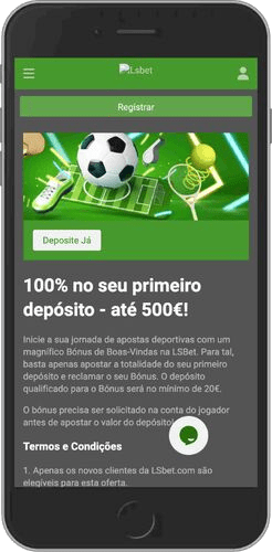 Ecrã bónus de boas-vindas da Lsbet