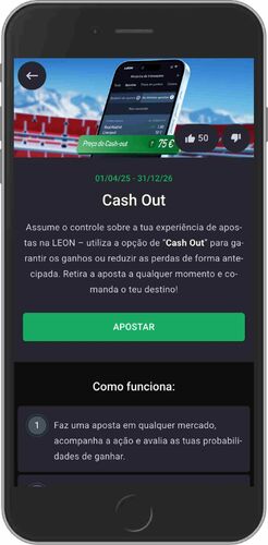 Leon Bet: Ecrã de bónus de saque