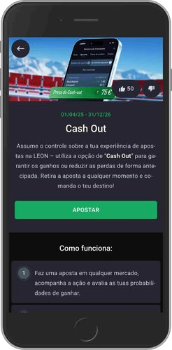 Leon Bet: Ecrã de bónus de saque