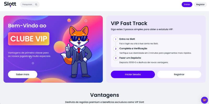 Slott Casino Clube VIP captura de ecrã bónus
