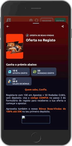 Ecrã de bónus de aposta grátis da Paripesa