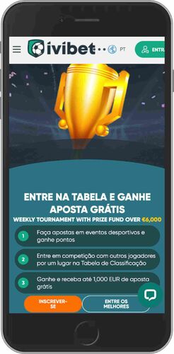 Ecrã de bónus do programa de fidelidade Ivibet