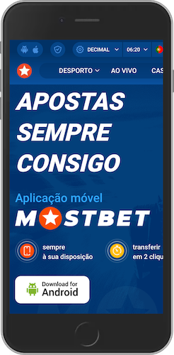 Captura de ecrã do telemóvel como baixar o aplicativo Mosbet