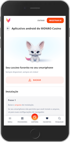 Captura de ecrã do telemóvel como baixar o aplicativo Monro
