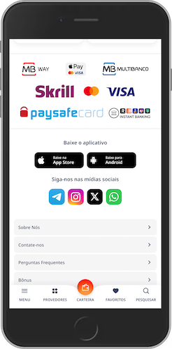 Captura de ecrã do telemóvel os métodos de Pagamento do Monro