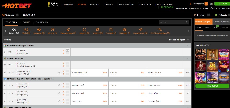 Hotbet apuestas ao vivo